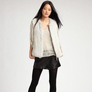 Joie 'Denver' Lambskin Leather Shorts Black 2